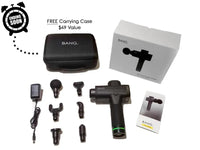 Bang massage gun with complete accessory set